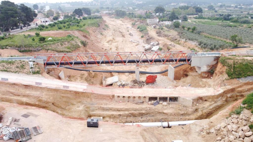 Barranco de La Horteta tras las obras de emergencia. CHJ