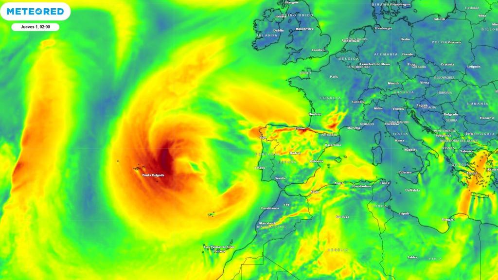 La Baja Fría en Altura (BFA) que se formará frente a España. Meteored.