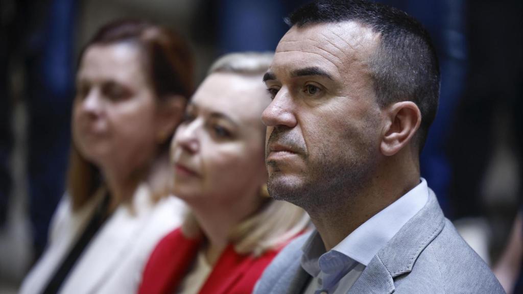 Mompó durante el acto. EFE/Biel Aliño