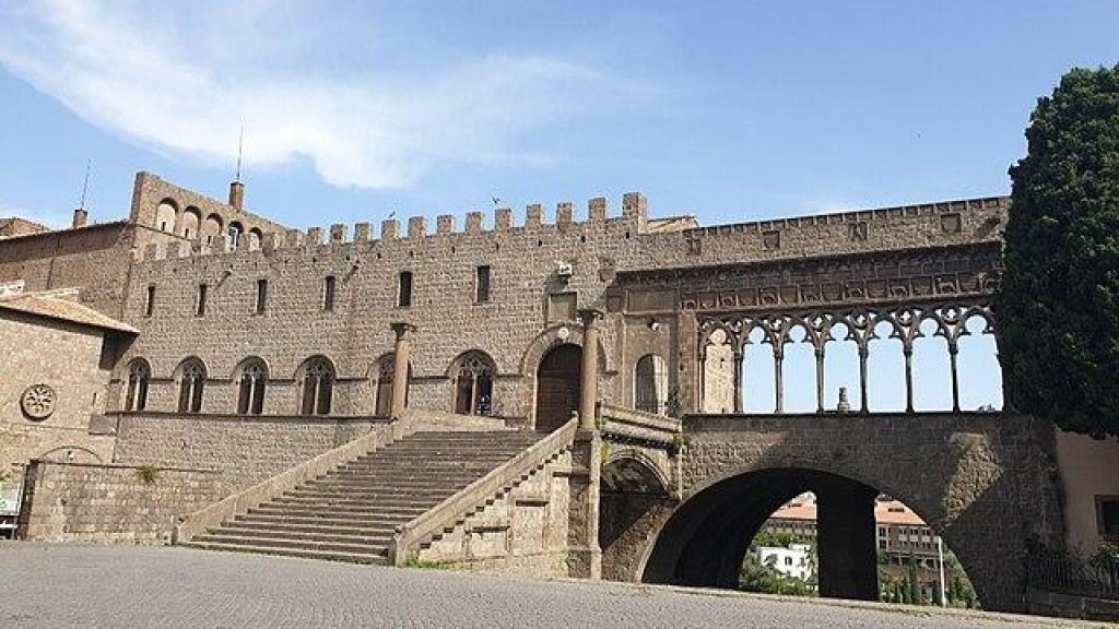 El Palacio Papal de Viterbo, una ciudad a 80 kilómetros al norte de Roma.