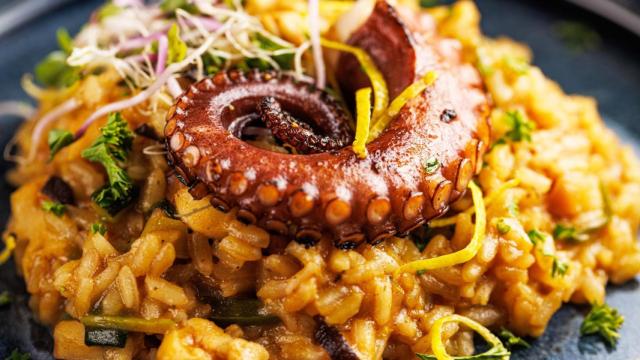 Arroz con pulpo