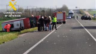 Imagen del siniestro mortal en la provincia de Burgos.