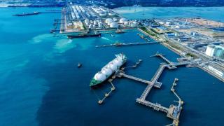 Planta de licuefacción de gas natural de Golden Pass de ExxonMobile en Texas (EEUU).