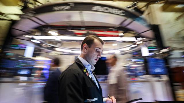 Un operador de la Bolsa de Nueva York.