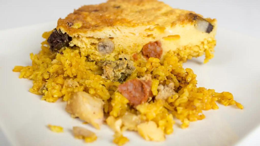Una ración de arroz con costra