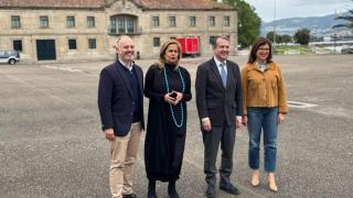 Carmela Silva, Regades, Caballero y María José Caride este viernes en la ETEA