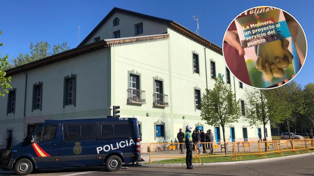 El día que se desalojó La Molinera y una imagen del libro que han publicado contando la historia del movimiento social