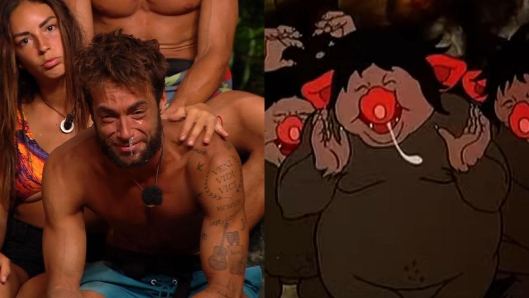 Montoya en 'Supervivientes' y Poopey, el trol de ‘David el Gnomo’.