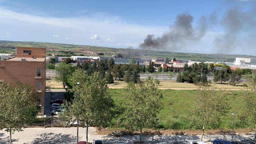 El humo se veía desde el Polígono Residencial de Toledo.
