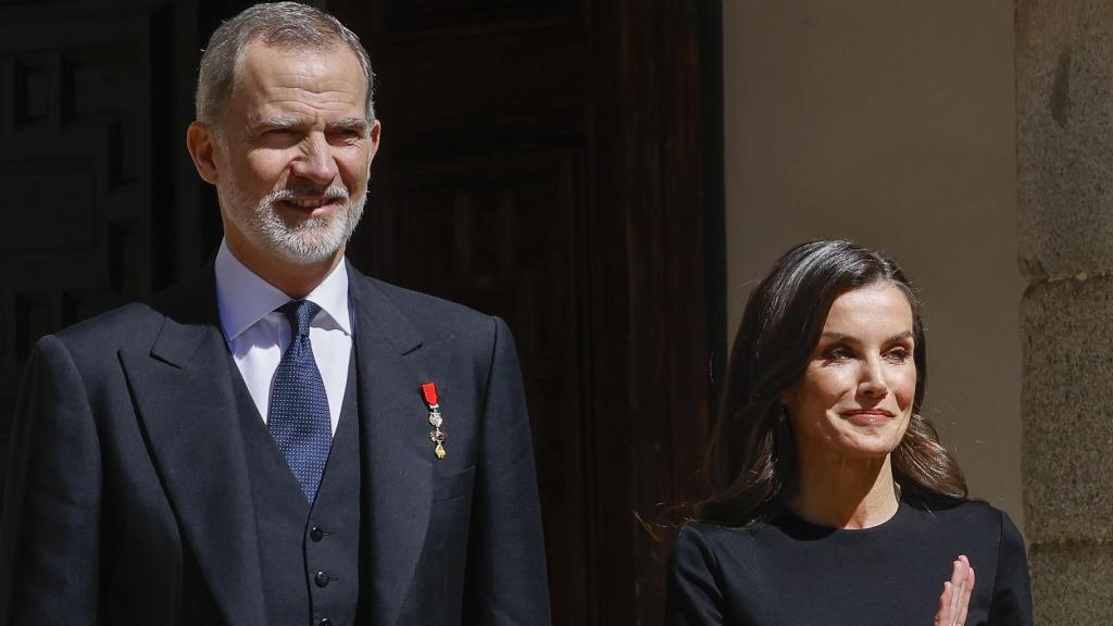 Los reyes Felipe VI y Letizia en un reciente acto institucional en Alcalá de Henares, en Madrid.