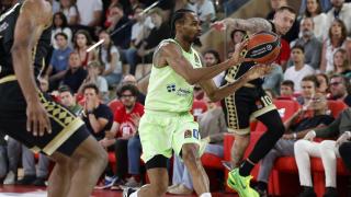 Kevin Punter durante el partido ante el Mónaco en la Euroliga.