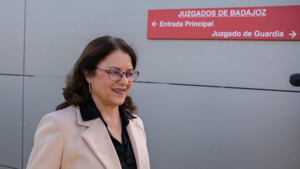 Cristina de Frutos, a su salida del Juzgado el pasado viernes.