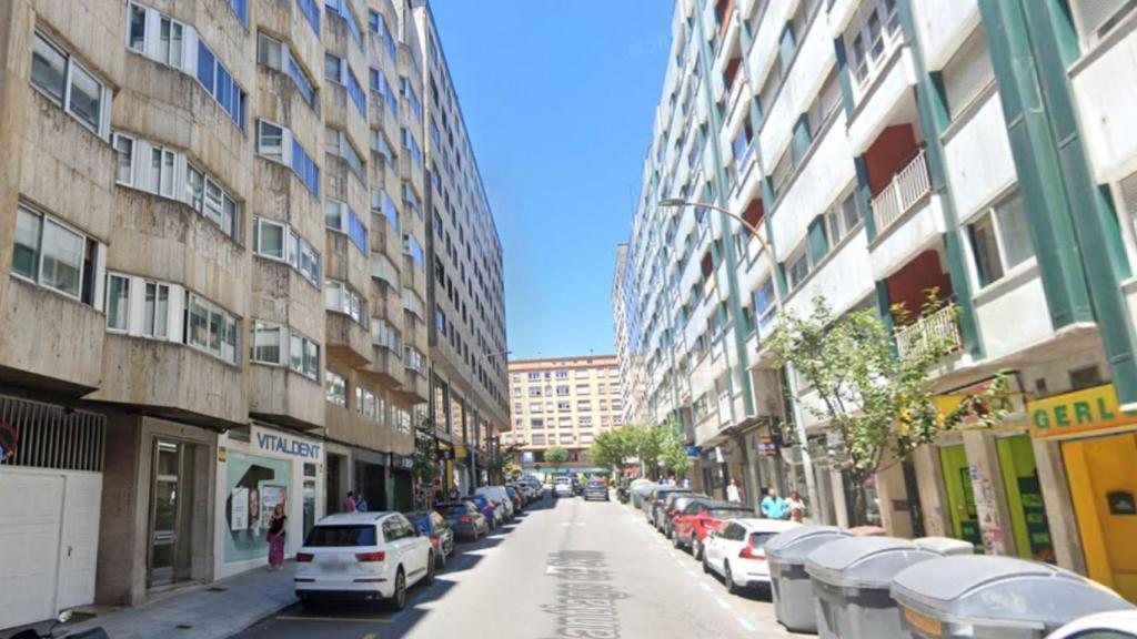 Incendio en la rúa Santiago de Chile.