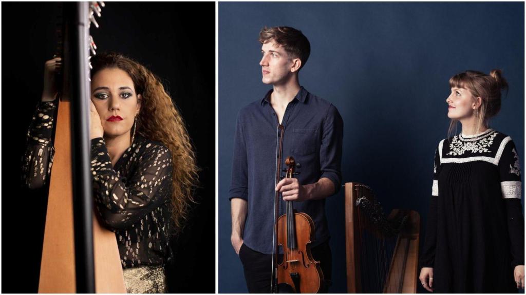 Ana Crismán y Rebecca Hill actuarán este 2025 en el Noia Harp Fest.