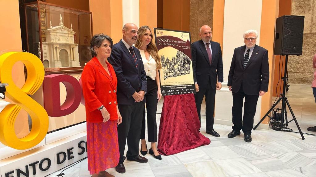 La presentación del cartel de la XXXIX Exhibición de Enganches de Sevilla.