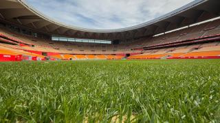 El estadio de La Cartuja, antes de la final de la Copa del Rey.