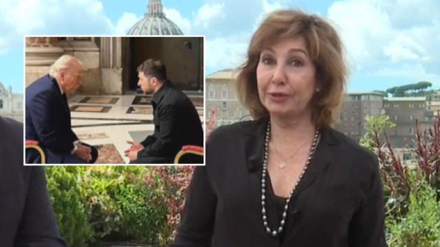 Ana Rosa Quintana comenta la reunión de Trump y Zelenski en el funeral del Papa.