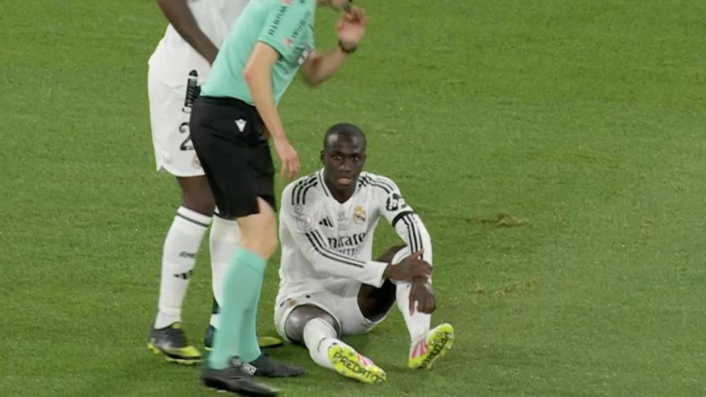 Ferland Mendy se lesiona en la final de la Copa del Rey