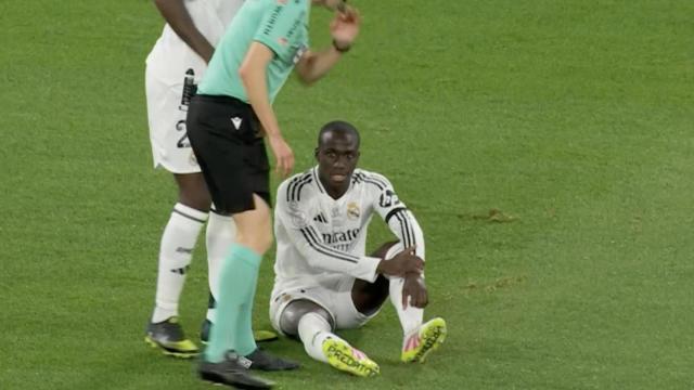 Ferland Mendy se lesiona en la final de la Copa del Rey