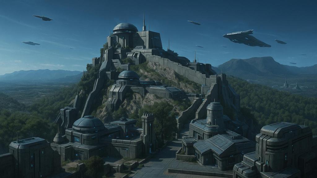 La recreación del castillo de Xàtiva al estilo de La guerra de las galaxias con la que anuncian el rodaje de la serie.