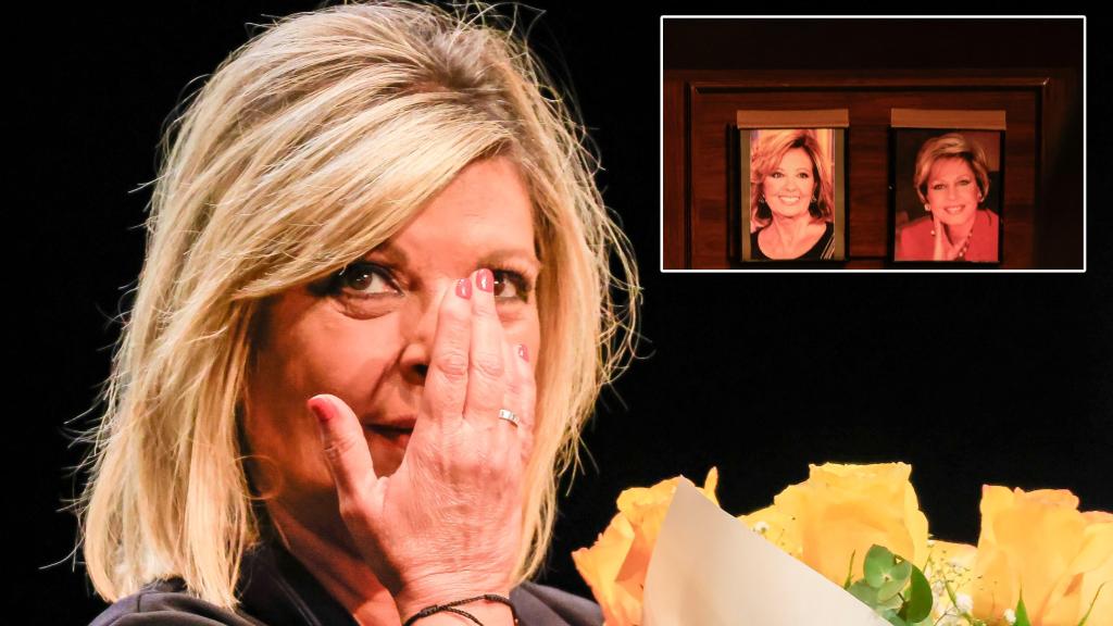 Terelu Campos, muy emocionada, tras haber debutado en el teatro.