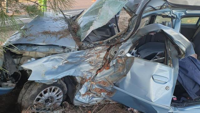 Imagen del accidente en Revilla Vallejera (Burgos)