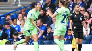 Aitana Bonmatí celebra su gol contra el Chelsea.
