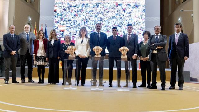 Los premiados, en los Nicanor Villalta a finales de 2024.