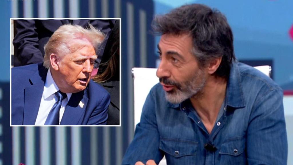 Donald Trump y Juan del Val, en un fotomontaje de BLUPER.