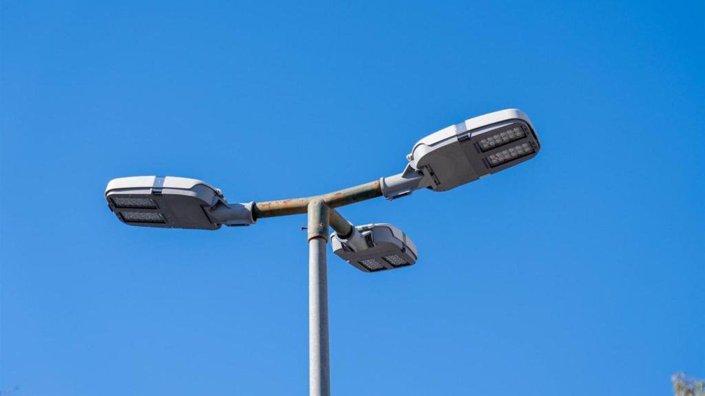 Farolas led en Málaga.