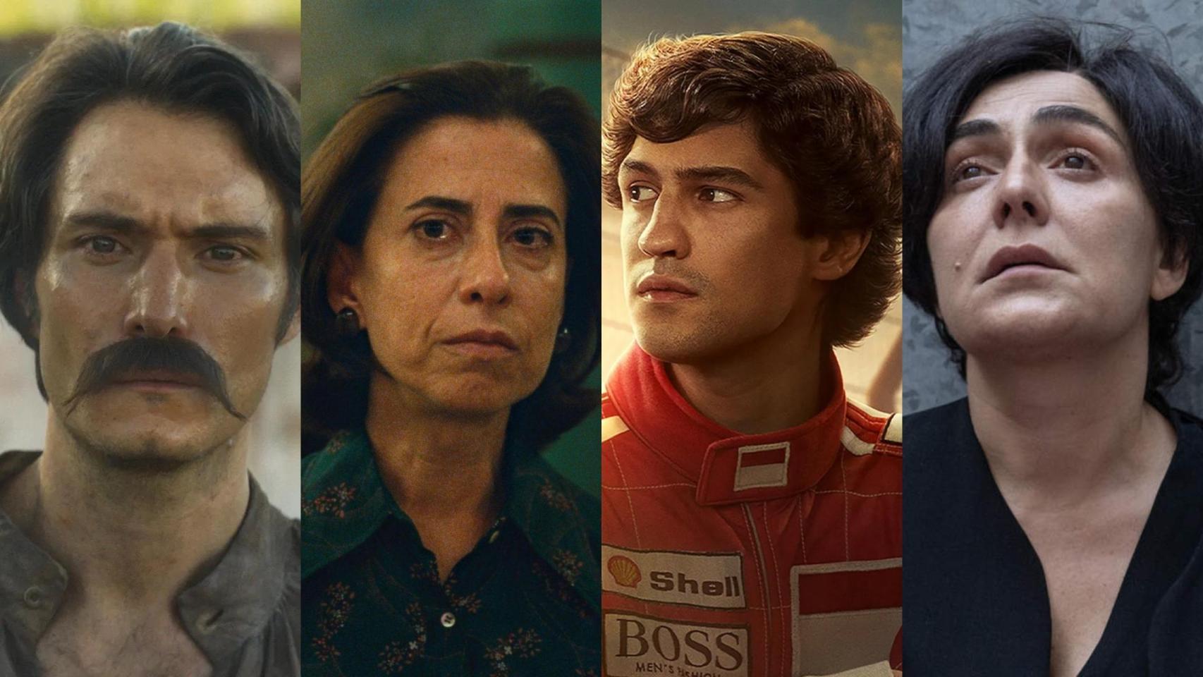 Fotomontaje de imágenes de 'Cien años de soledad', 'Aún estoy aquí', 'Senna' y 'El caso Asunta'.