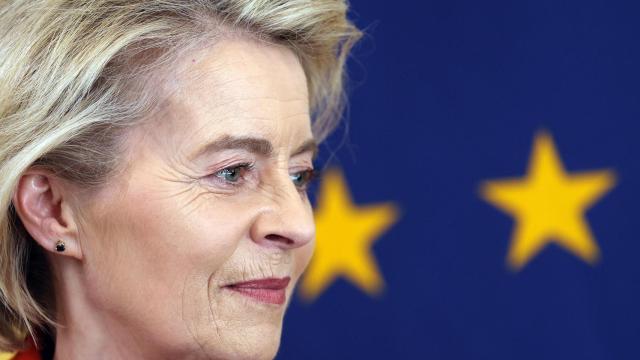 La presidenta de la Comisión Europea, Ursula Von der Leyen, en su visita a Londres el pasado jueves.
