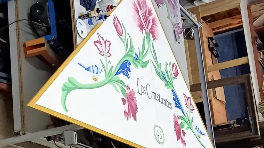 La pañoleta tenía que estar pintada a mano.