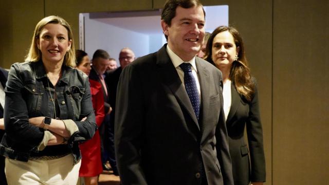 El presidente de la Junta, Alfonso Fernández Mañueco, este lunes en Valladolid