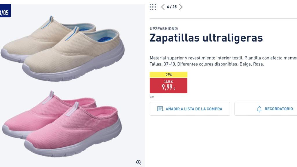 Zapatillas ultraligeras.