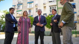 El alcalde de Sevilla, José Luis Sanz, en un acto este lunes.