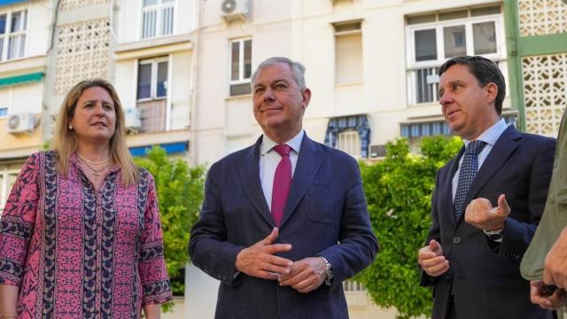 El alcalde de Sevilla, José Luis Sanz, en un acto este lunes.