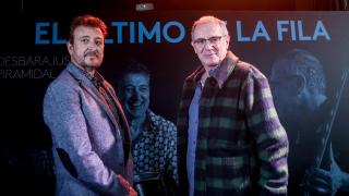 Los cantantes Manolo García (i) y Quimi Portet (d), del ‘Último de la Fila’. Foto: Europa Press.