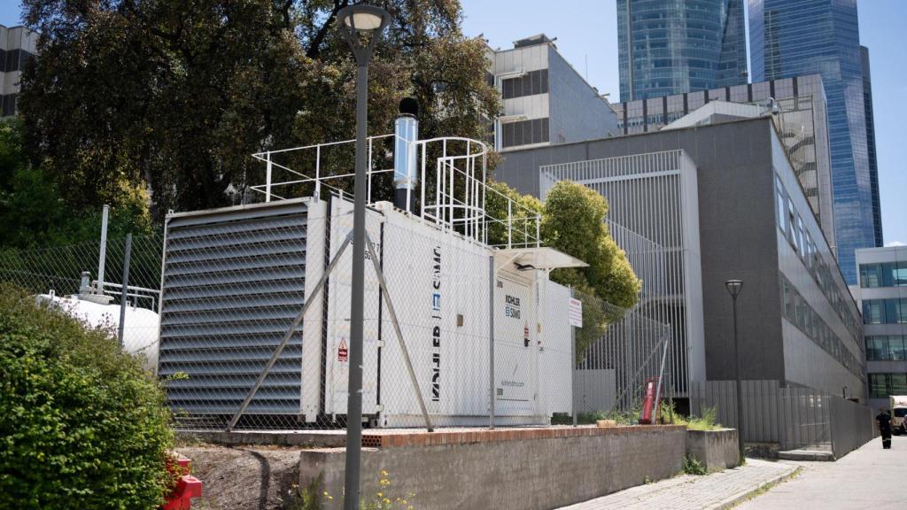 El generador eléctrico del Hospital de La Paz, en Madrid.