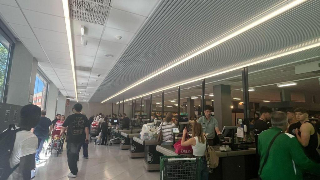Imagen de un supermercado Mercadona este lunes.