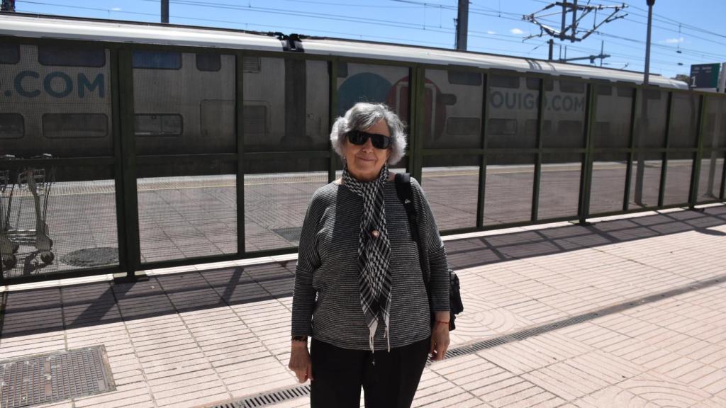 Ángeles, pasajera de tren afectada por el apagón en Valladolid