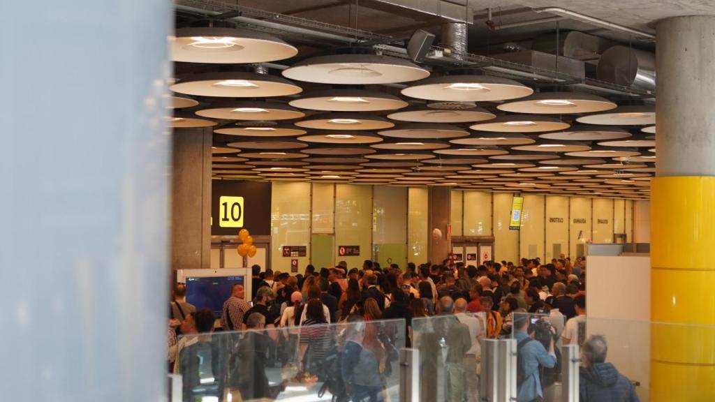 El Aeropuerto de Madrid-Barajas se ha visto afectado este lunes.
