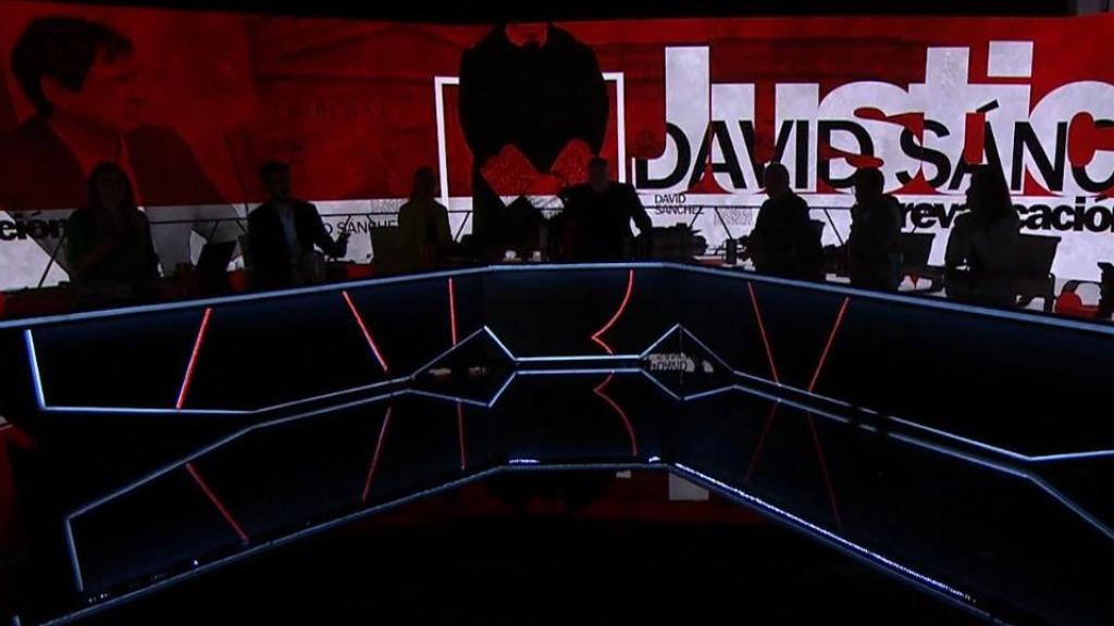 El plató de 'Al Rojo Vivo', totalmente a oscuras.