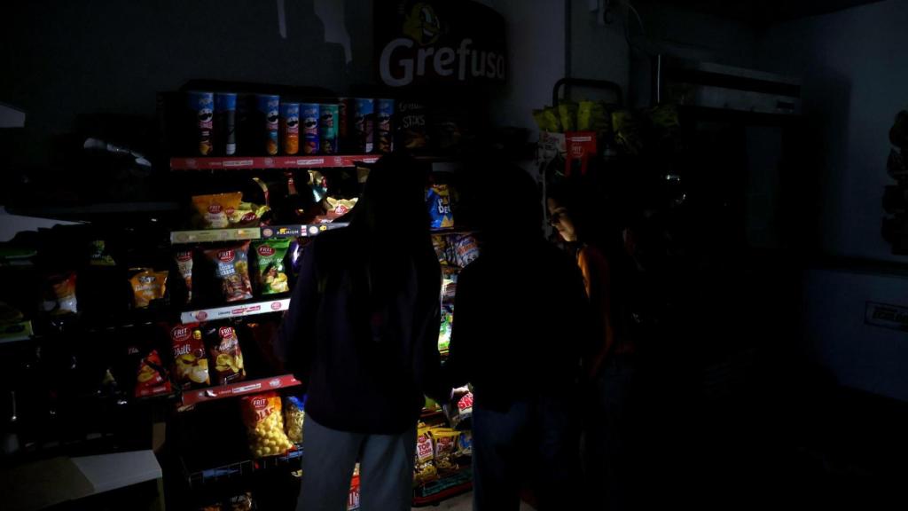Apagón de luz en España.