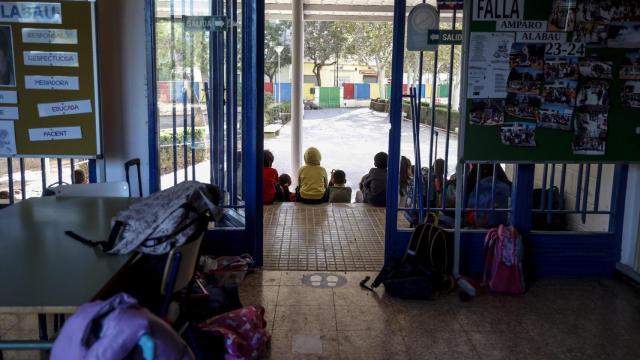 Imagen de archivo de un colegio de Valencia. Rober Solsona / Europa Press