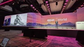Matt Calkins, cofundador y CEO de Appian, en la conferencia principal del evento Appian World 2025, este 28 de abril en Denver (Colorado).