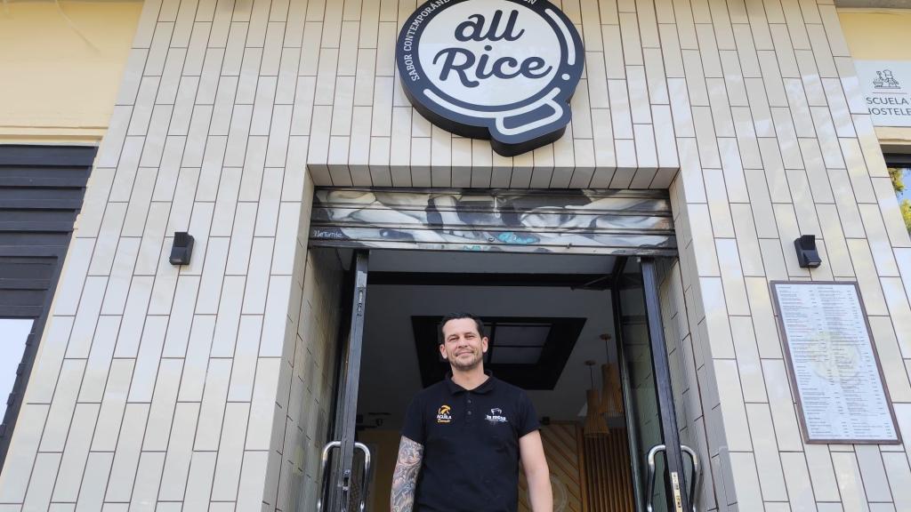 Encargado de la arrocería All Rice, en Málaga.