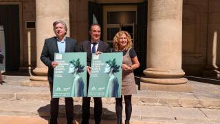 Martín Sanz, Antonio Peral y María Dolores Padilla durante la presentación del festival.