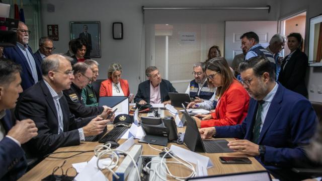 Reunión del CECOPI este martes por la mañana. Foto: JCCM.