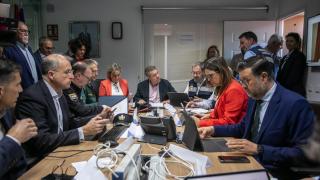 Reunión del CECOPI este martes por la mañana. Foto: JCCM.